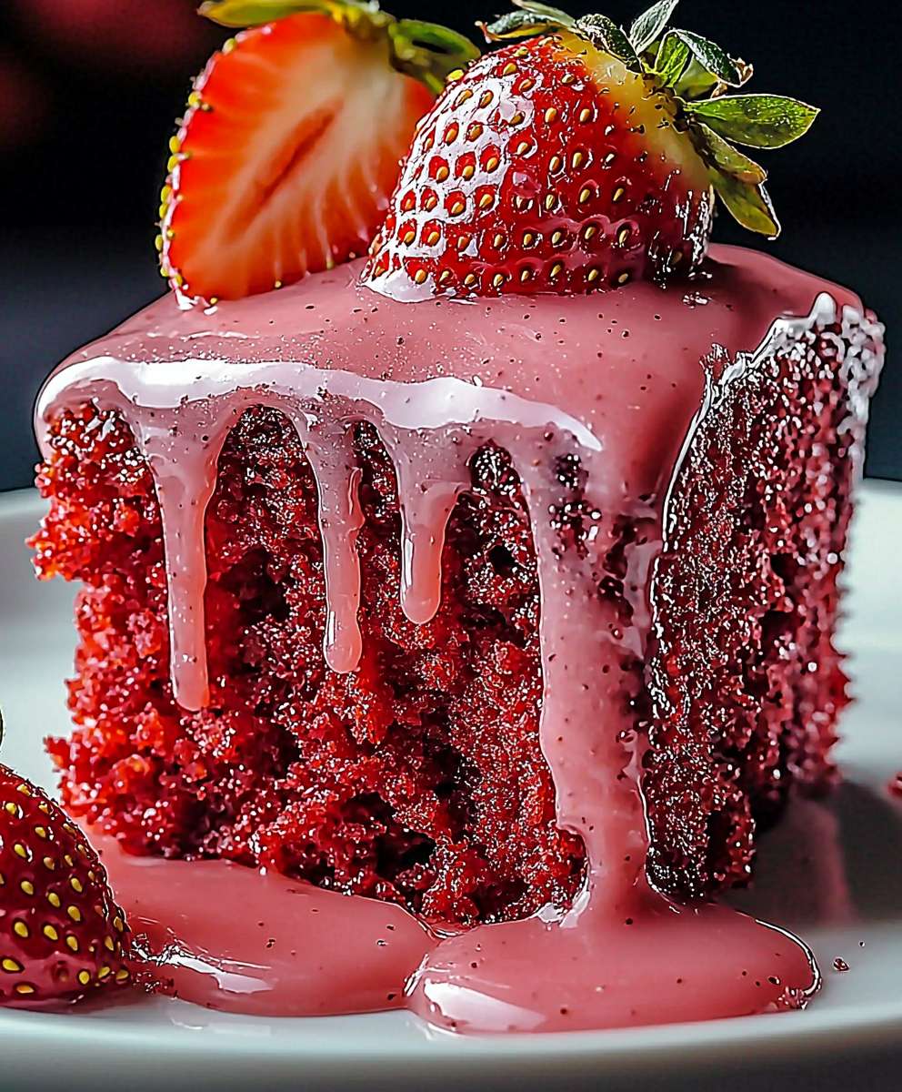Strawberry Swirl Cake