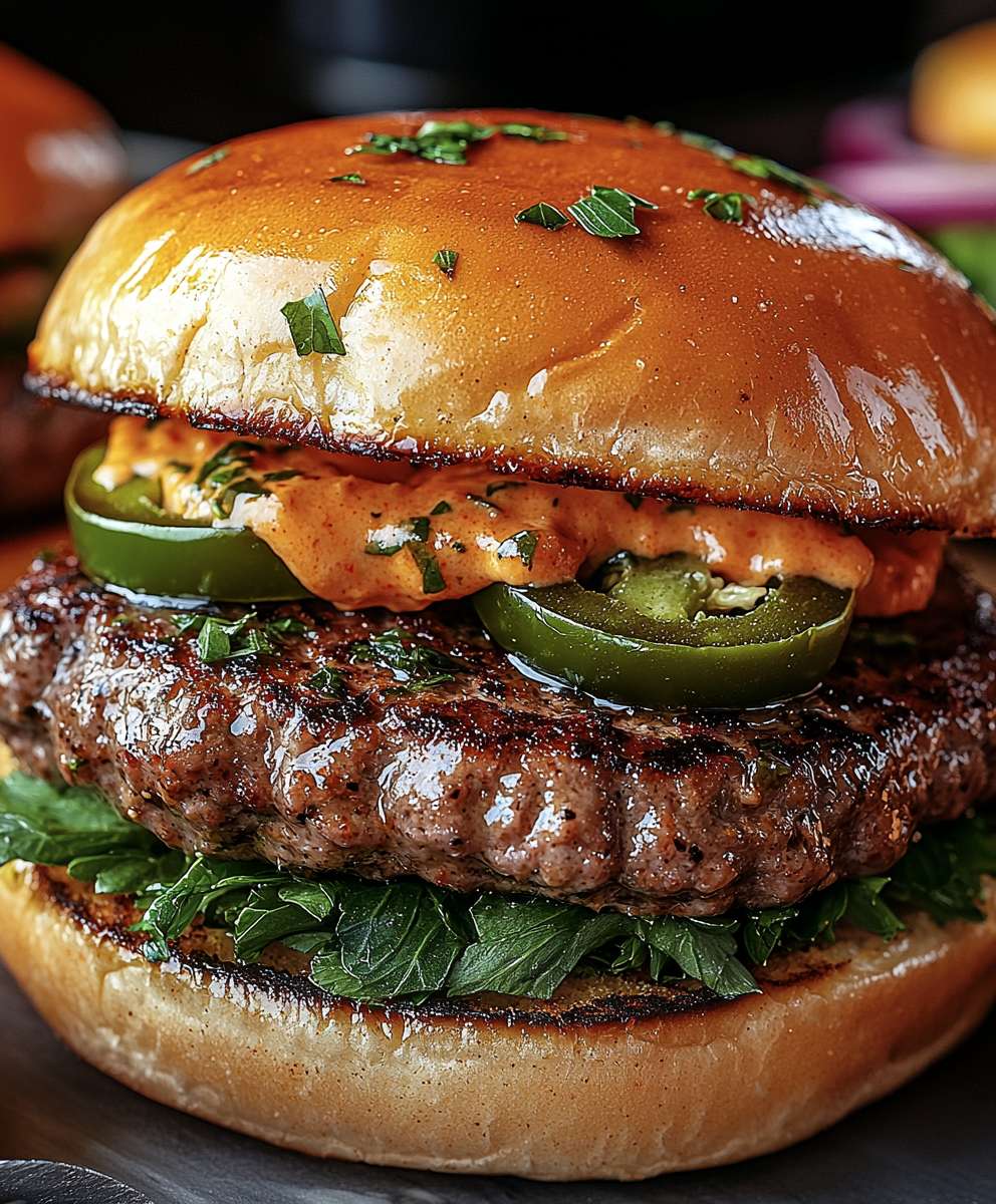 Jalapeno Onion Smash Burgers