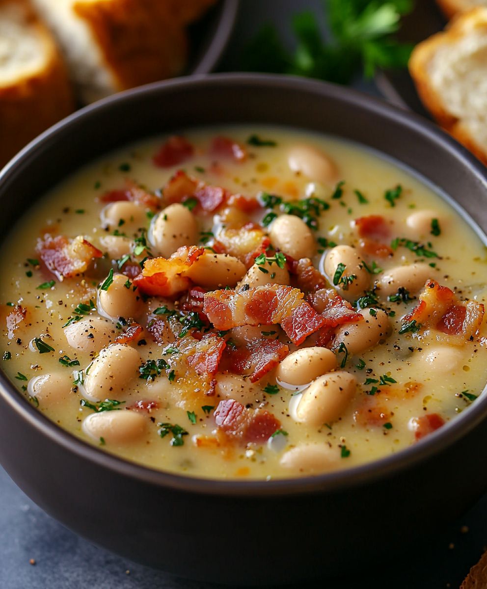White Bean Soup Bacon