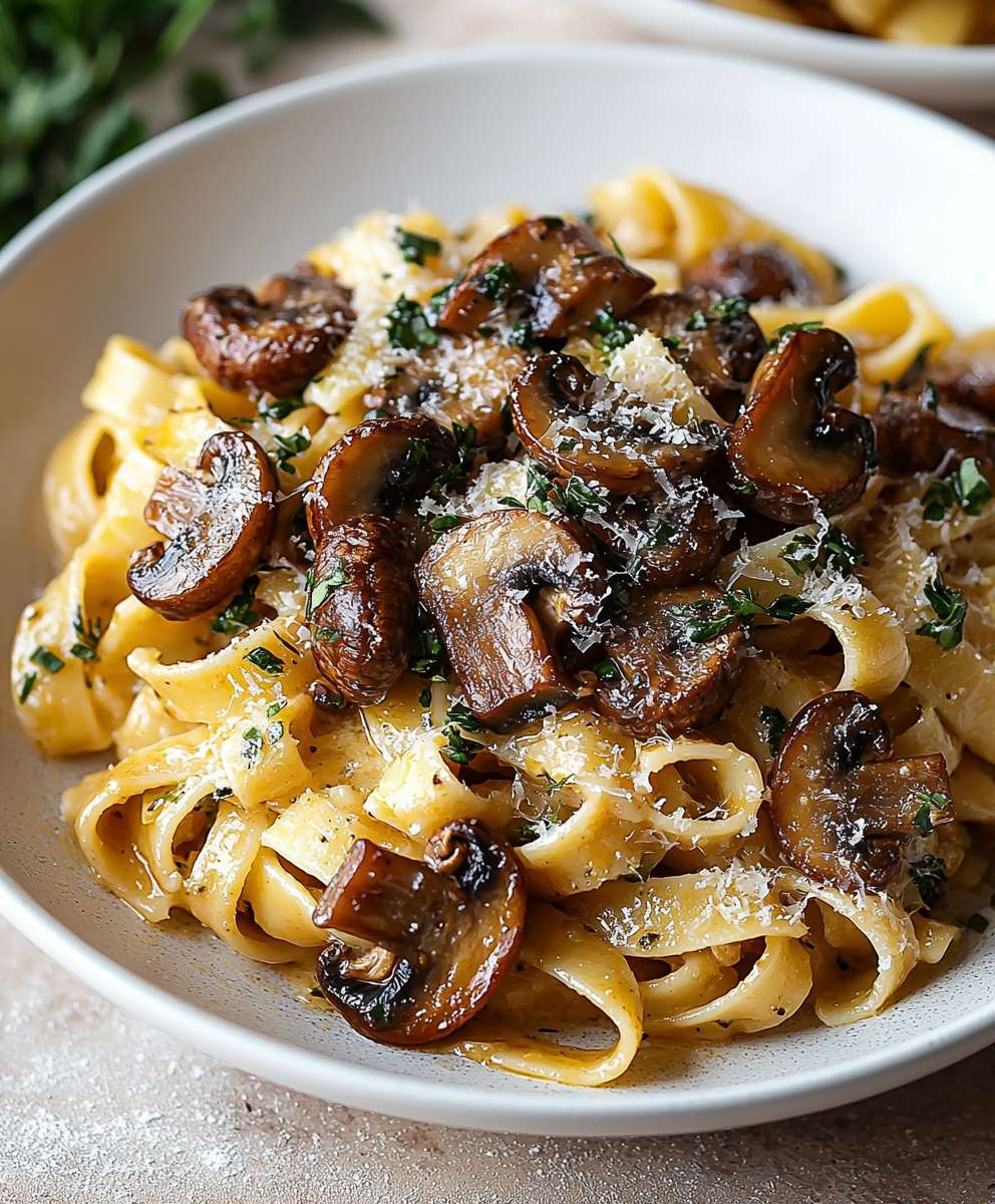 Garlic Mushroom Pasta