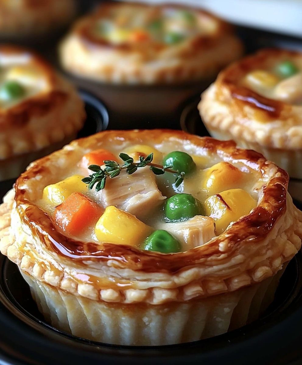 Chicken Pot Pie Muffins