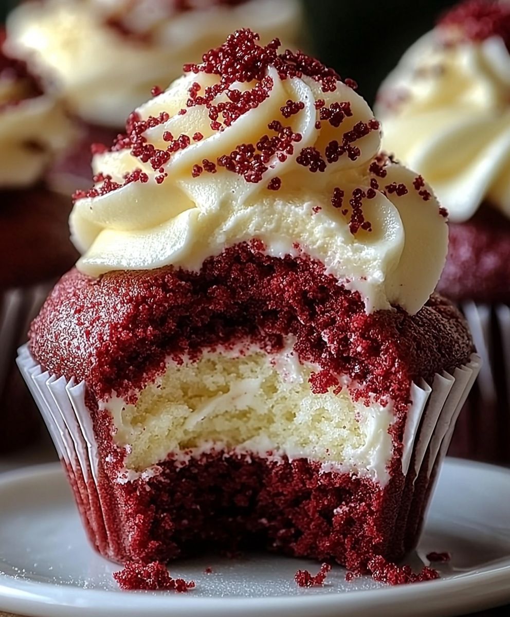 Red Velvet Cheesecake Cupcake
