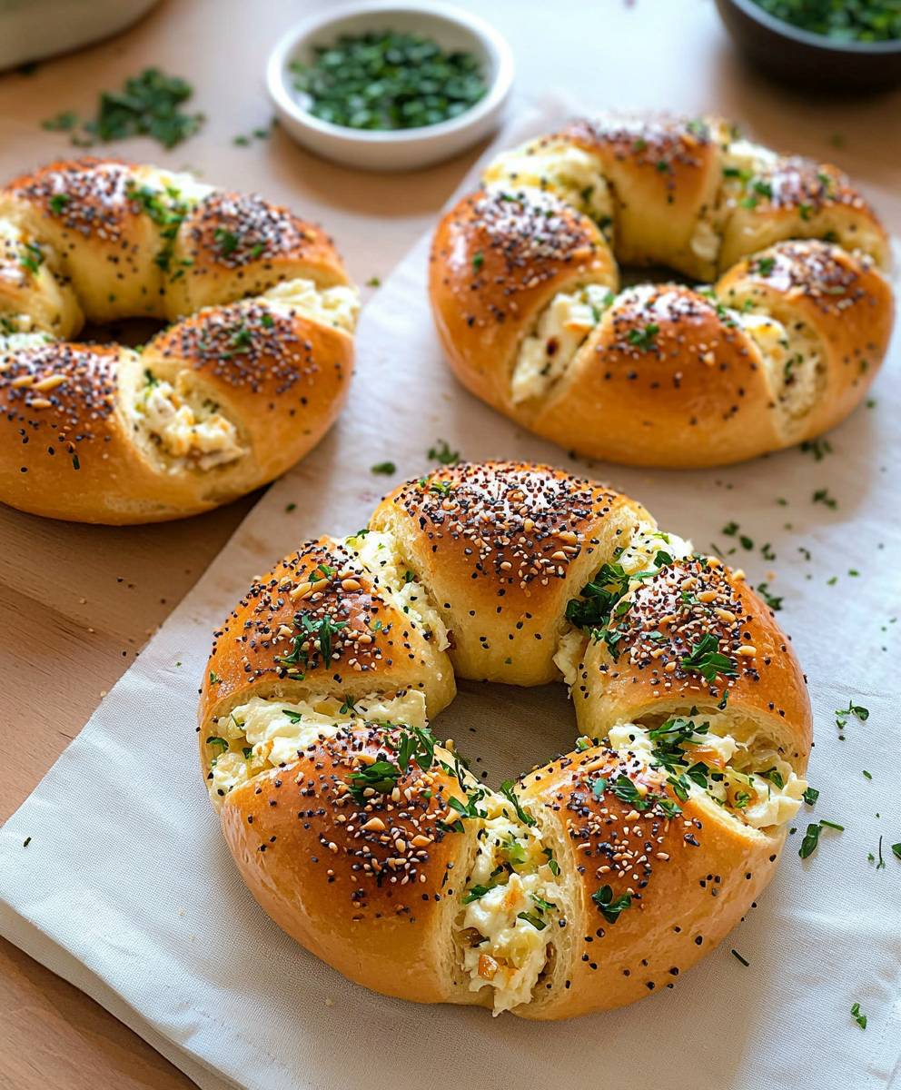 Cream Cheese Garlic Bagel