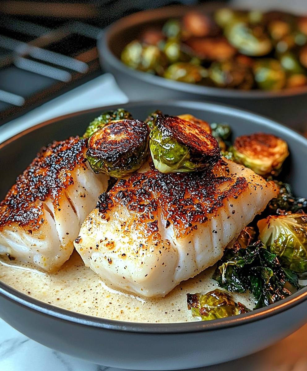 Lemon Garlic Butter Cod Bowls