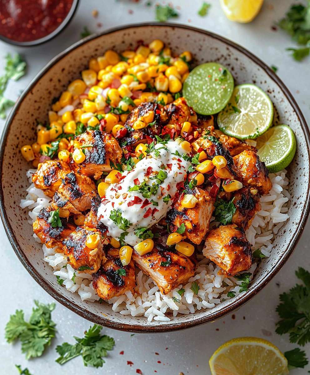Street Corn Chicken Bowl