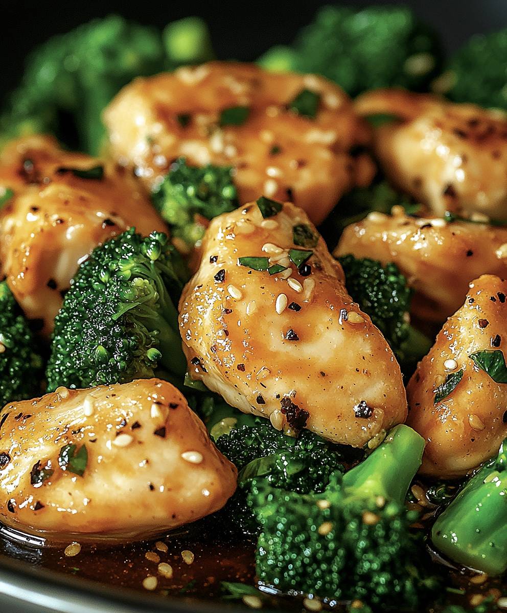 Garlic Chicken Broccoli Spinach