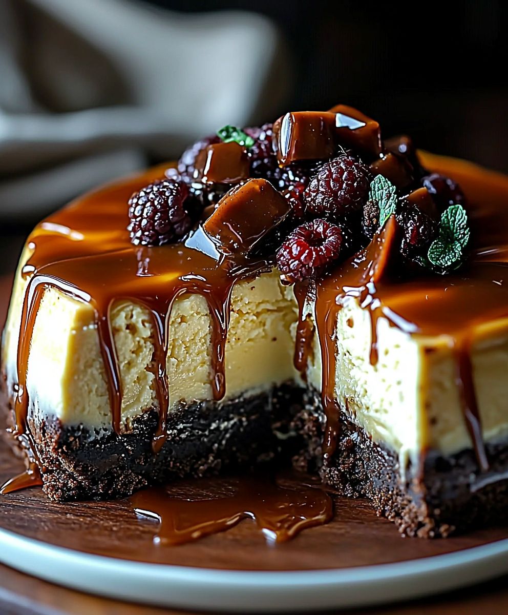 Caramel Brownie Cheesecake Dessert