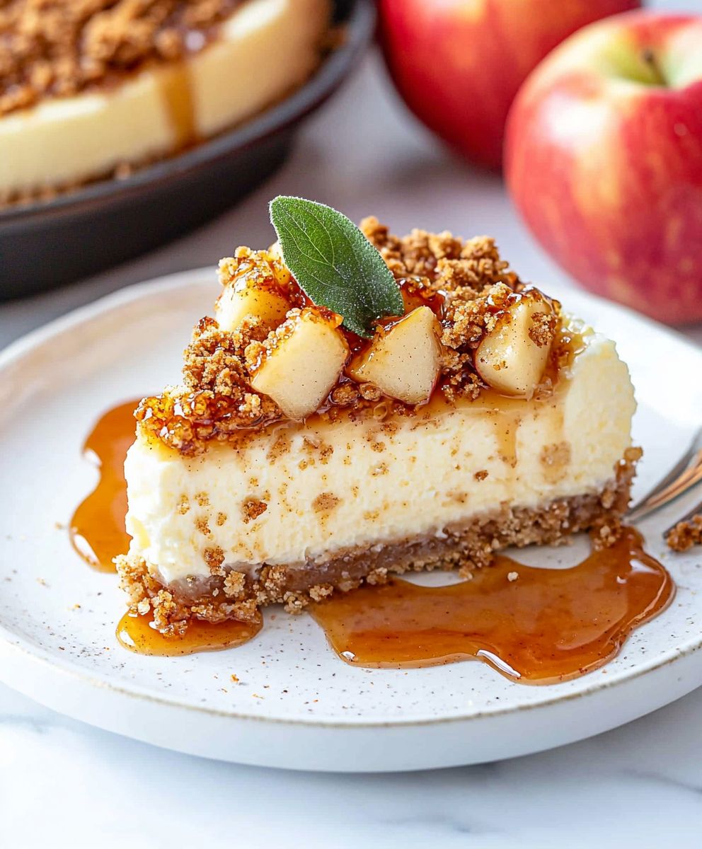 Apple Crisp Cheesecake Dessert