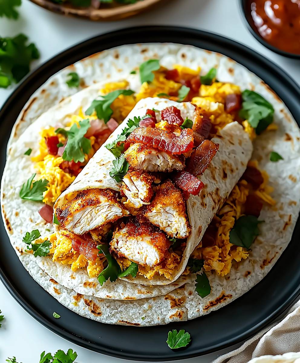 Crispy Chicken Bacon Wrap