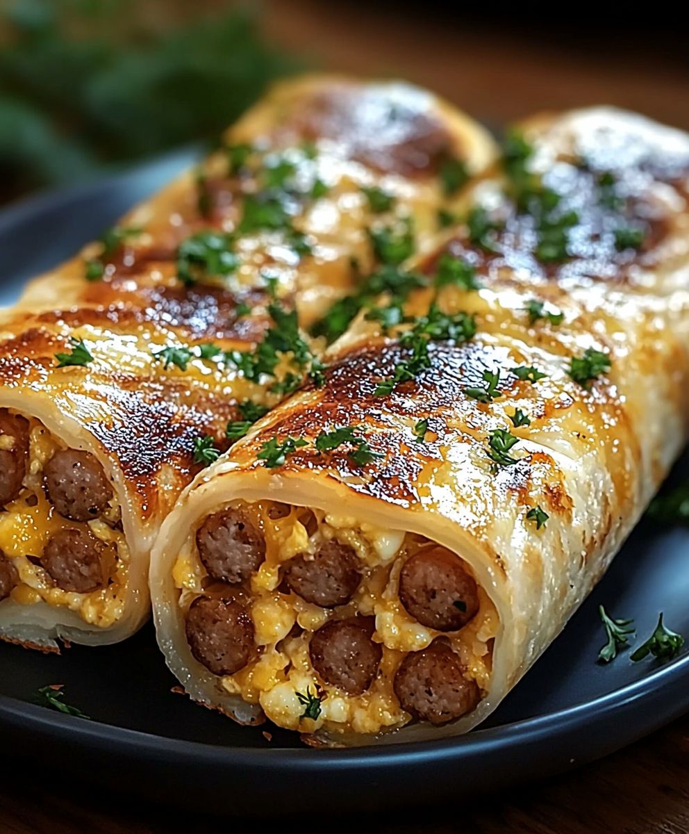 Sausage Egg Cheese Breakfast Roll-Ups