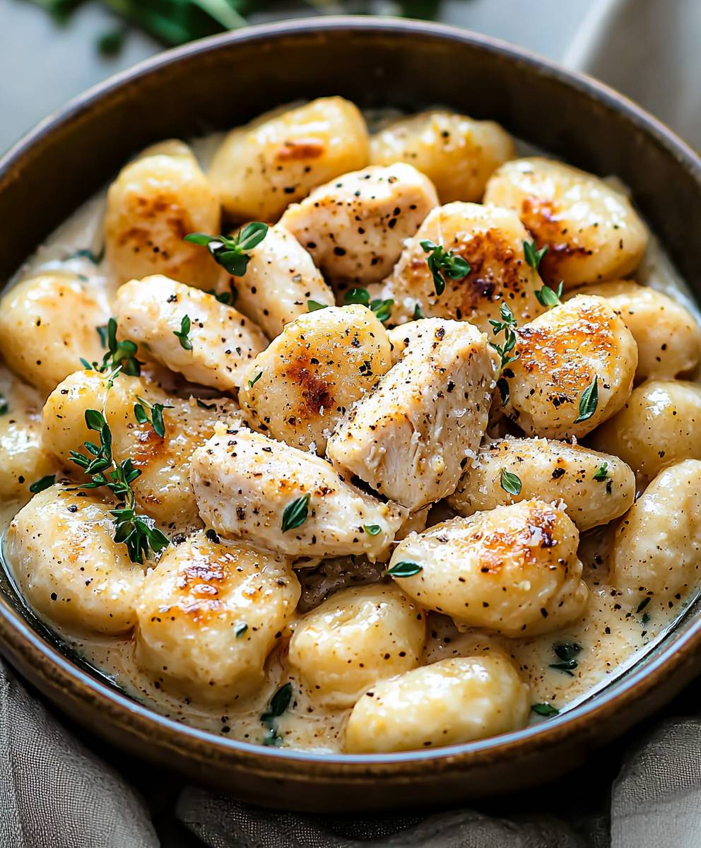 Garlic Chicken Gnocchi