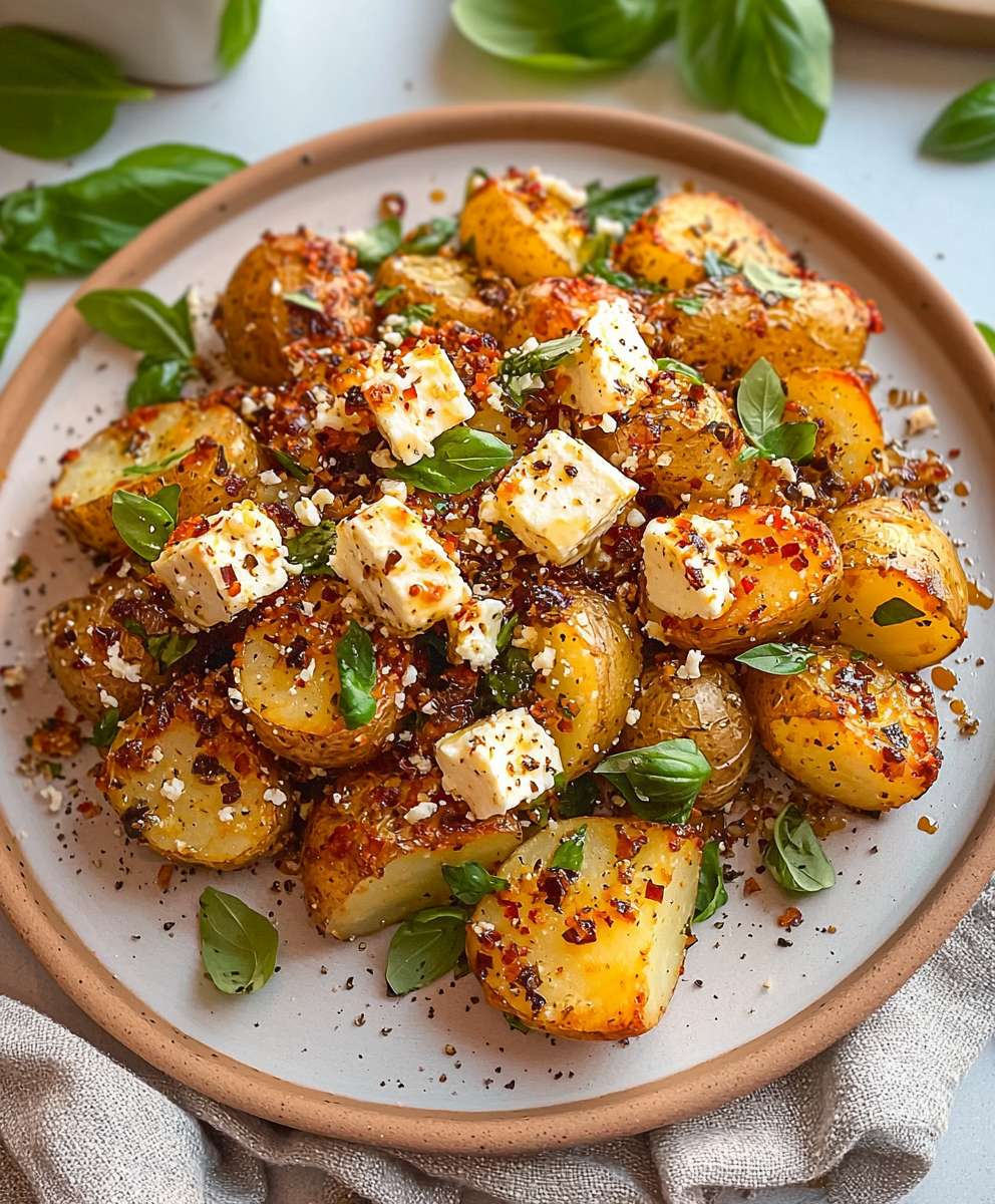 Baked Feta Potatoes