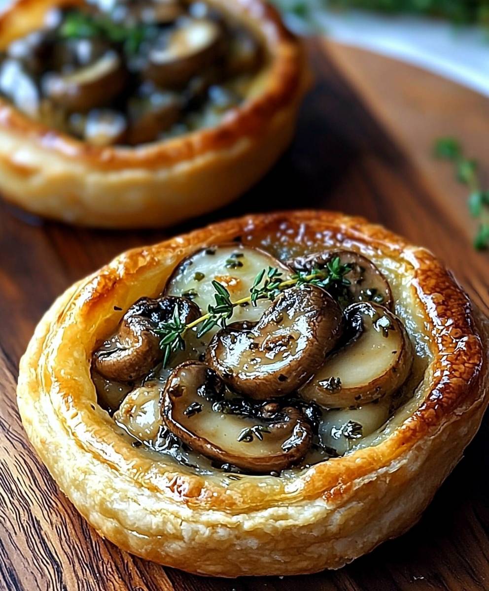 Mushroom Goat Cheese Tarts