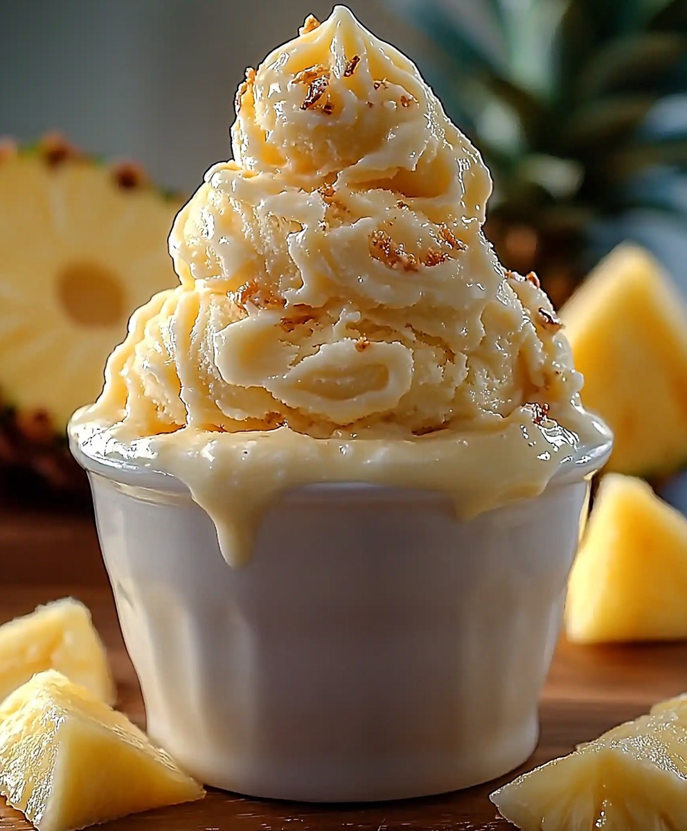 Pineapple ice cream