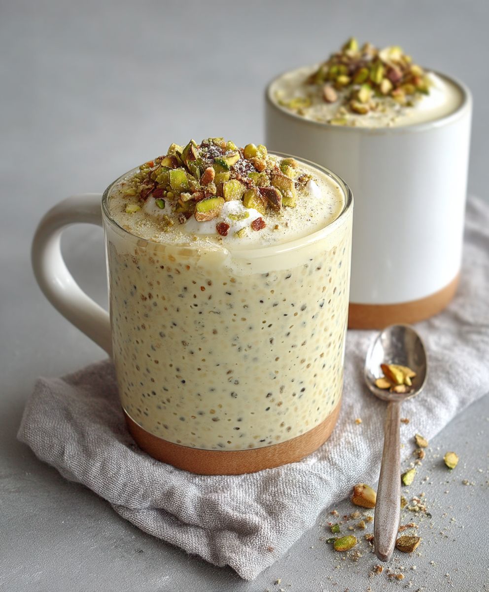Pistachio overnight oats
