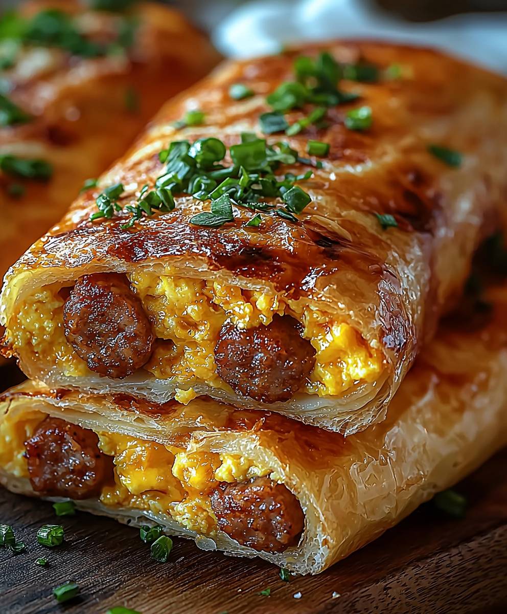 Sausage Egg Cheese Roll Ups