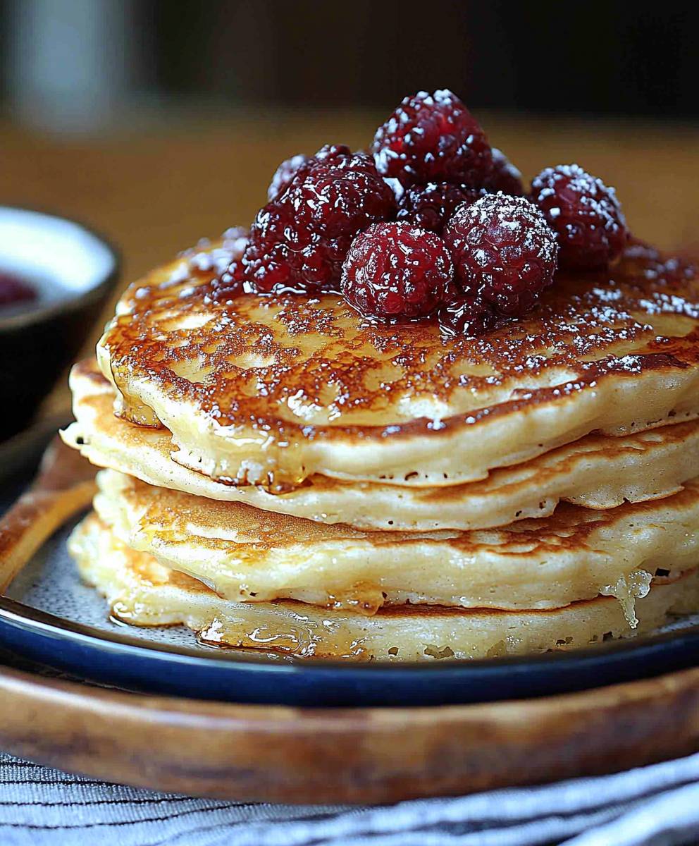 Coconut cream pancakes