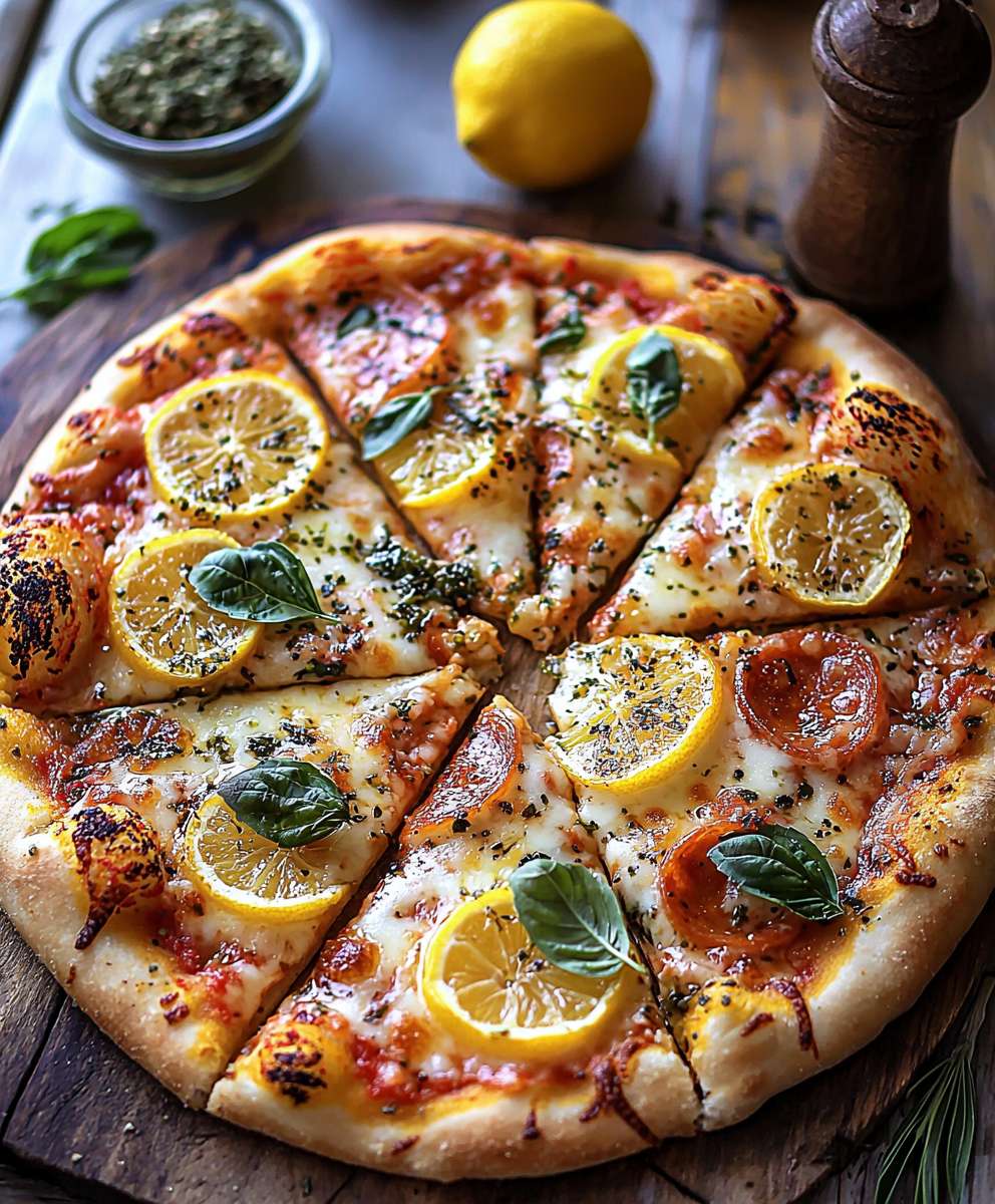 Lemon Basil Pizza
