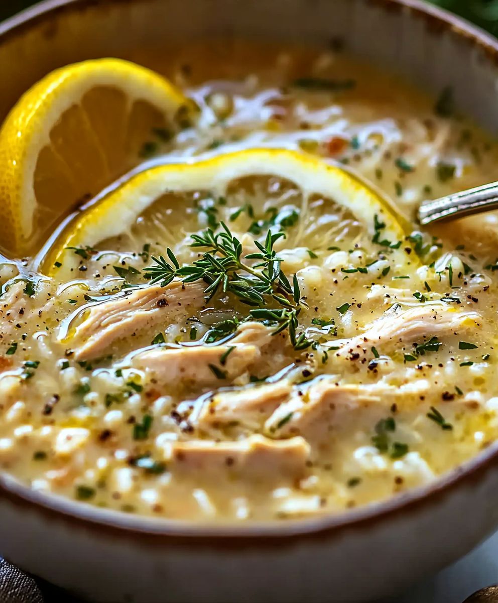 Lemon Chicken Soup Mediterranean