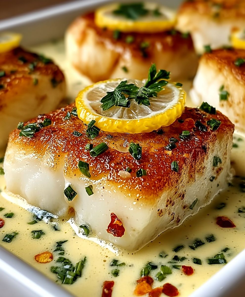 Baked Cod Coconut Lemon