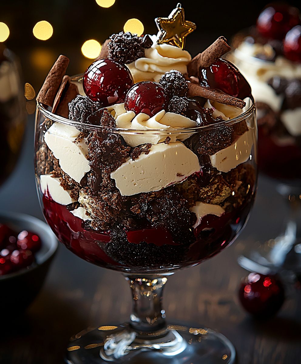 Black Forest Christmas Trifle