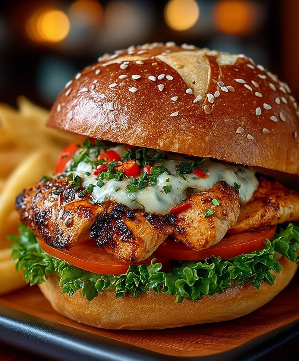 Chipotle Chicken Burger