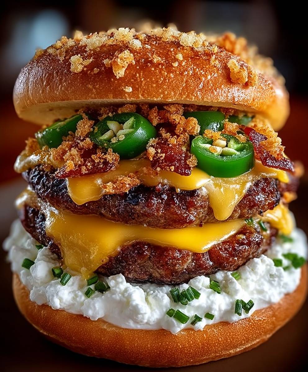 Jalapeno Popper Smash Burger