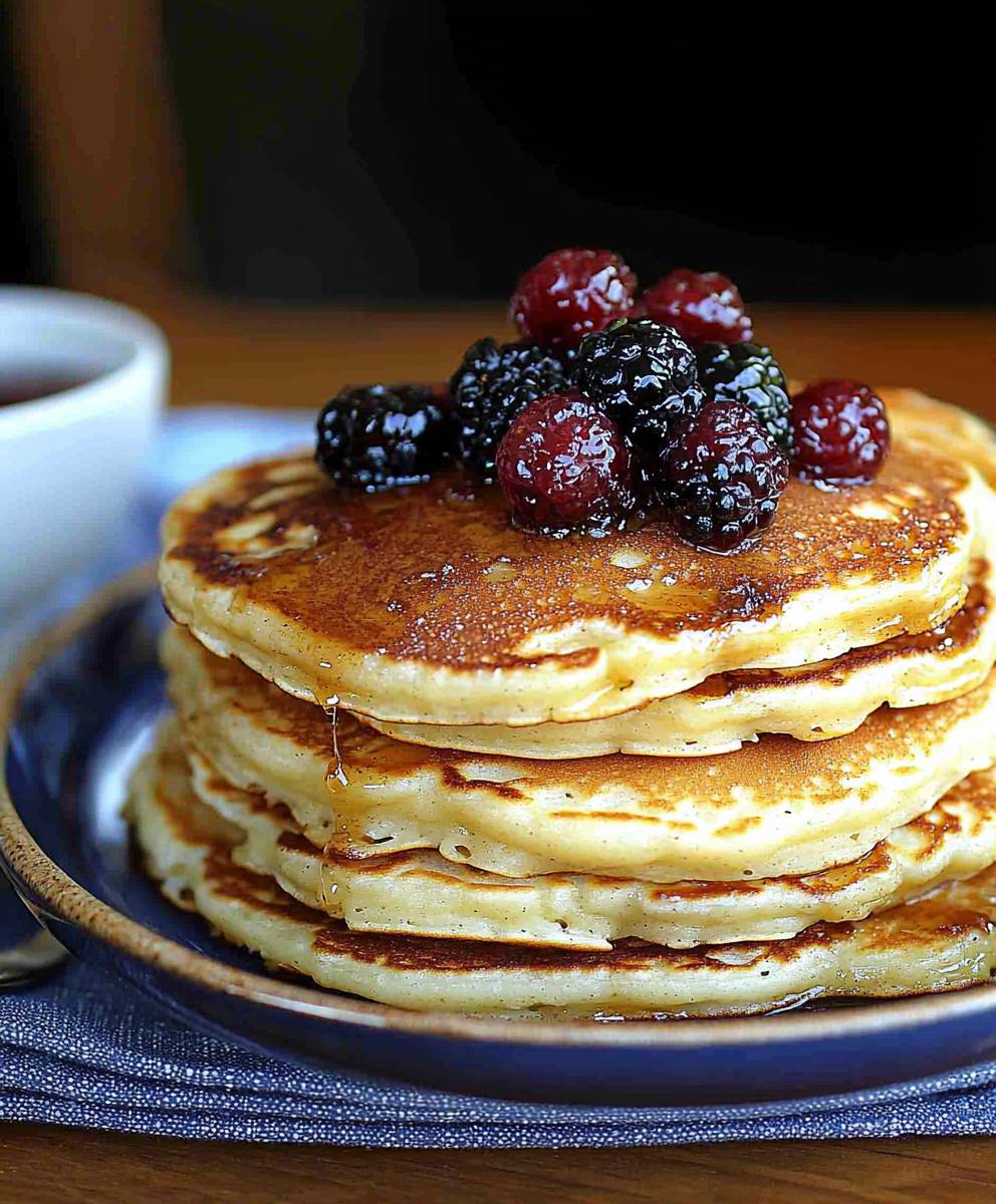 Coconut cream pancakes