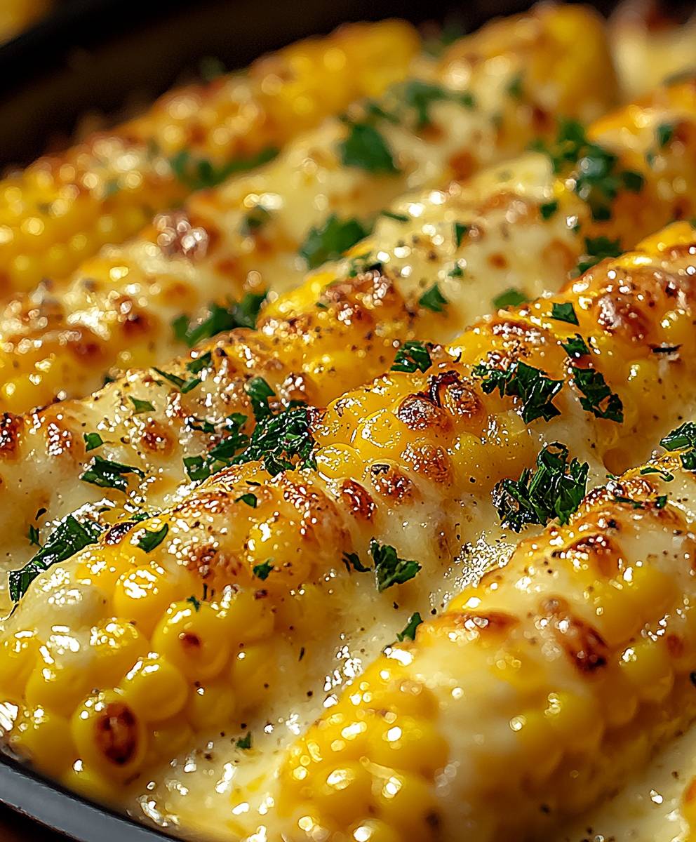 Cheesy Garlic Butter Corn
