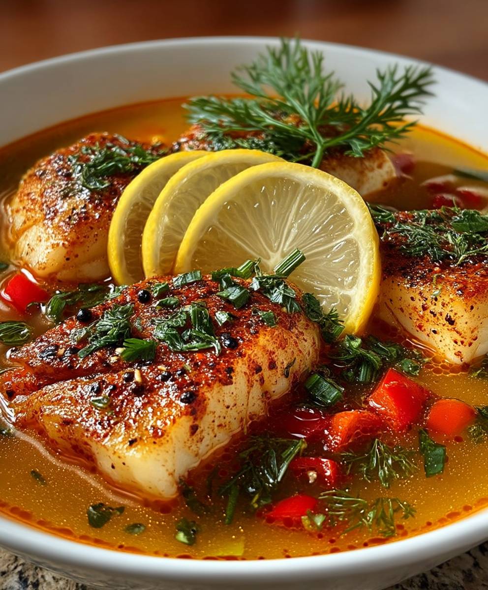 Spicy Lemon Fish Soup