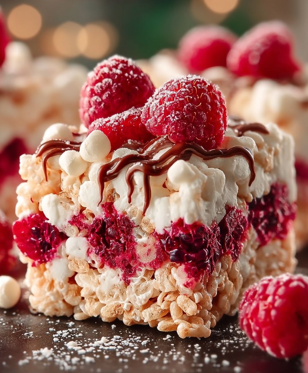 White chocolate raspberry bars