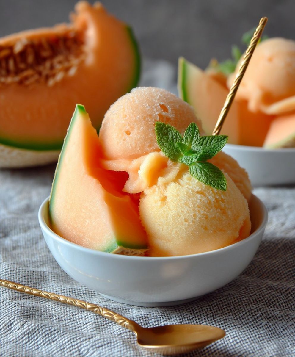 Cantaloupe Sorbet