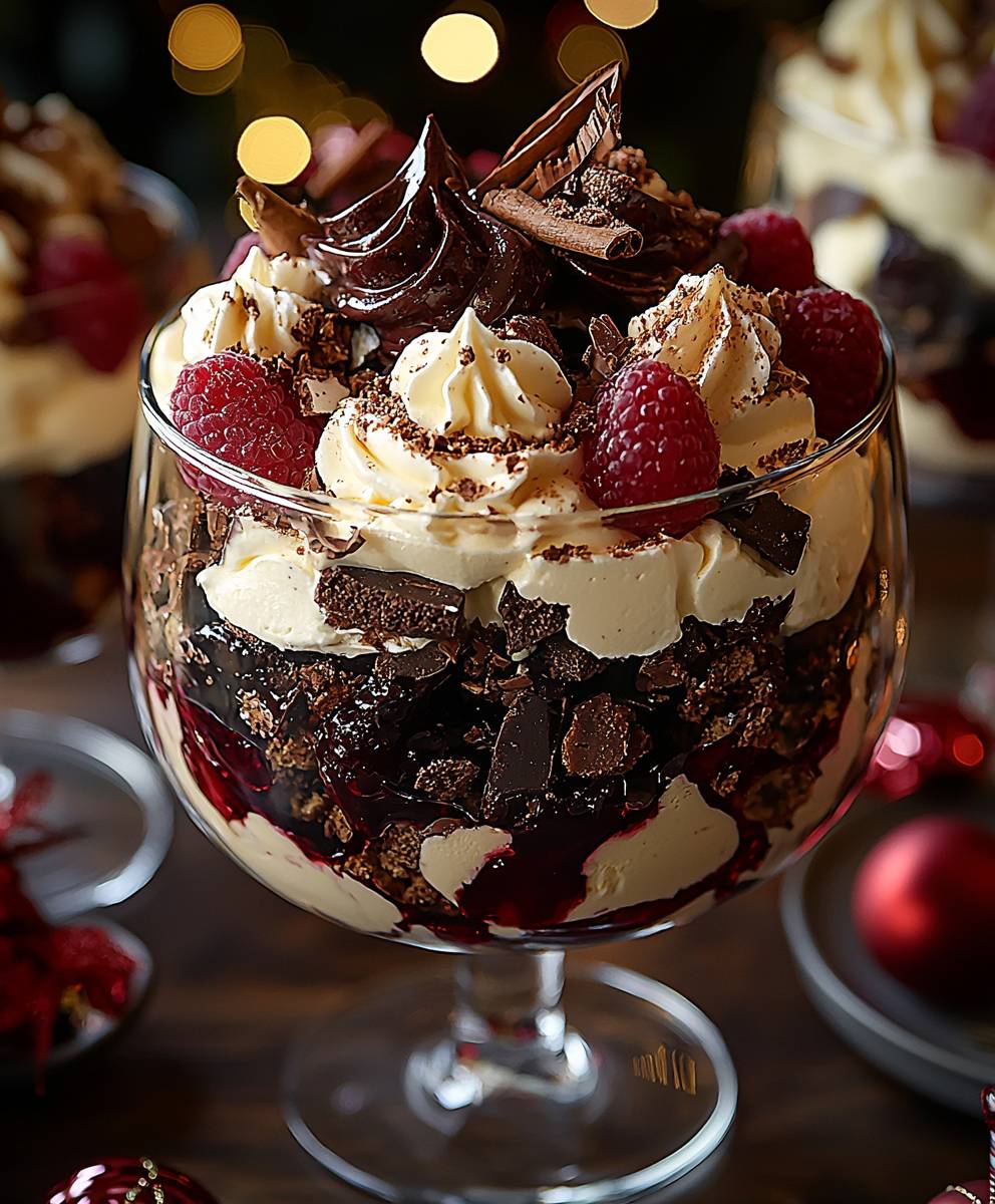 Black Forest Christmas Trifle