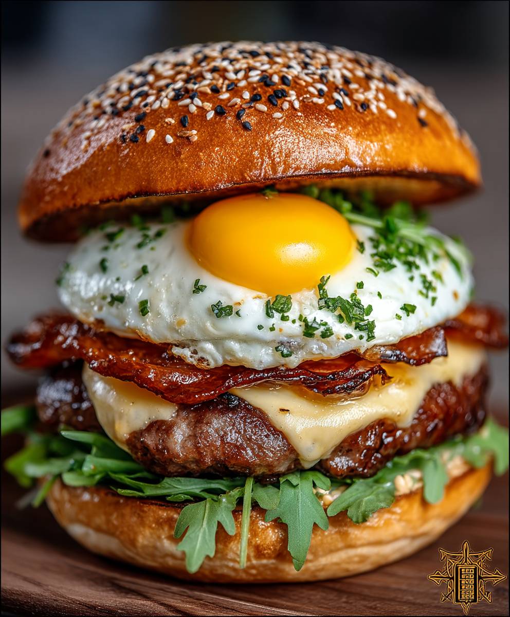 American Burger Fried Egg
