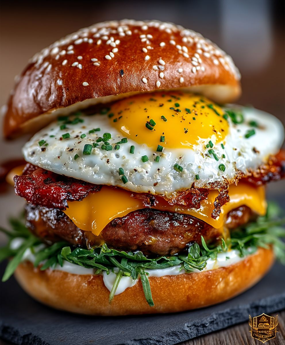 American Burger Fried Egg