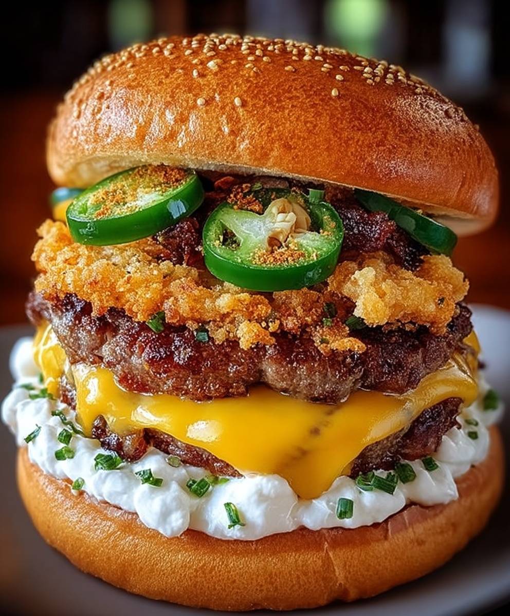 Jalapeno Popper Smash Burger