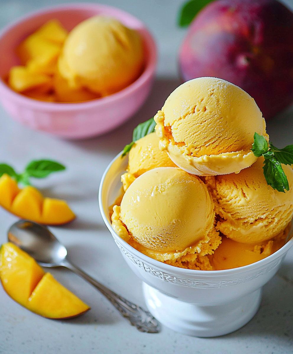 Mango Gelato Homemade