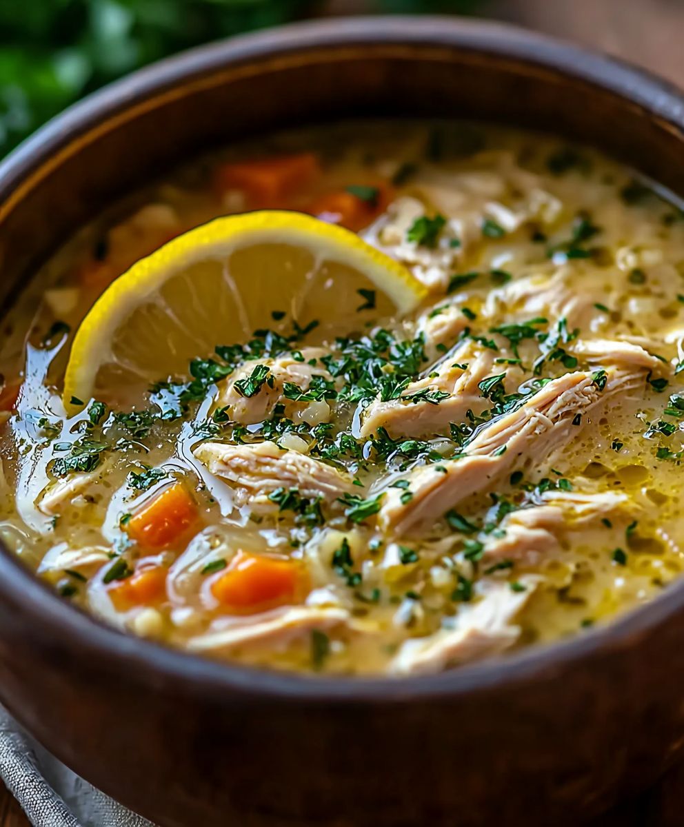 Lemon Chicken Soup Mediterranean