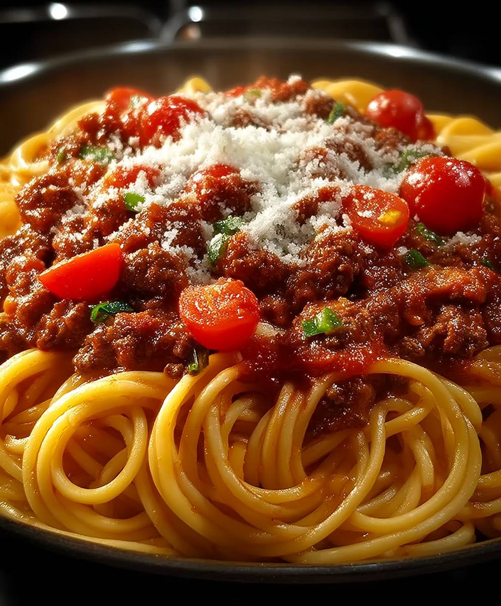Spaghetti meat sauce