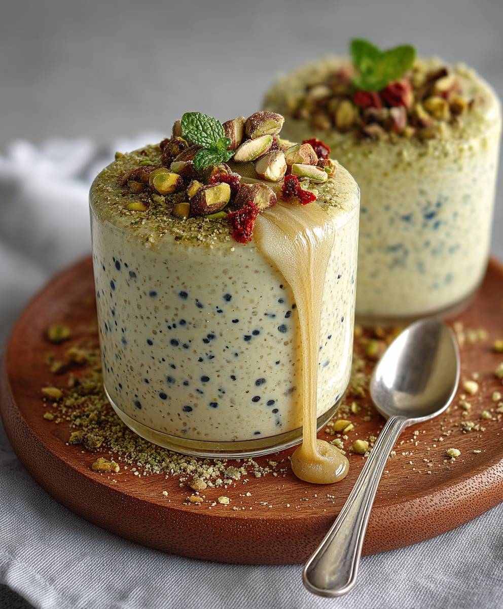 Pistachio overnight oats