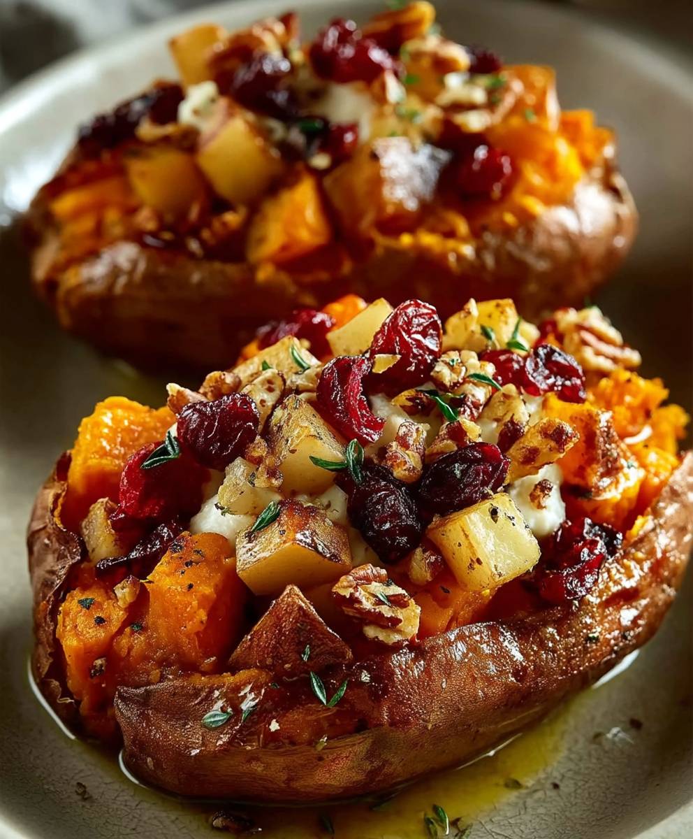 Cranberry Apple Sweet Potatoes