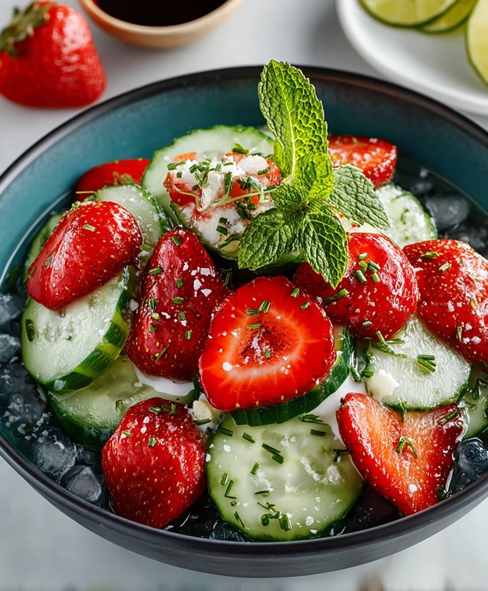Cucumber Strawberry Salad