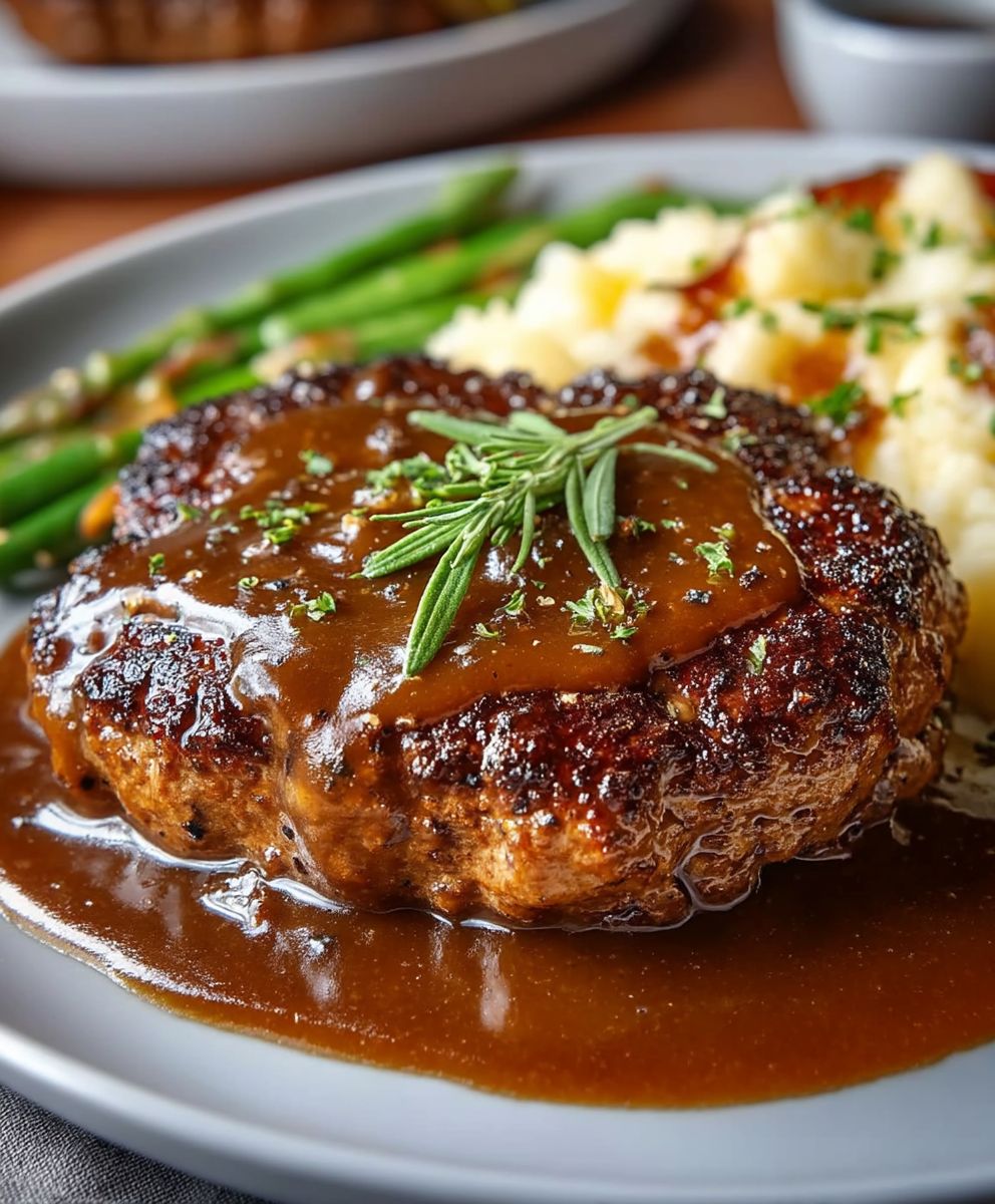 Hamburger Steak with Gravy