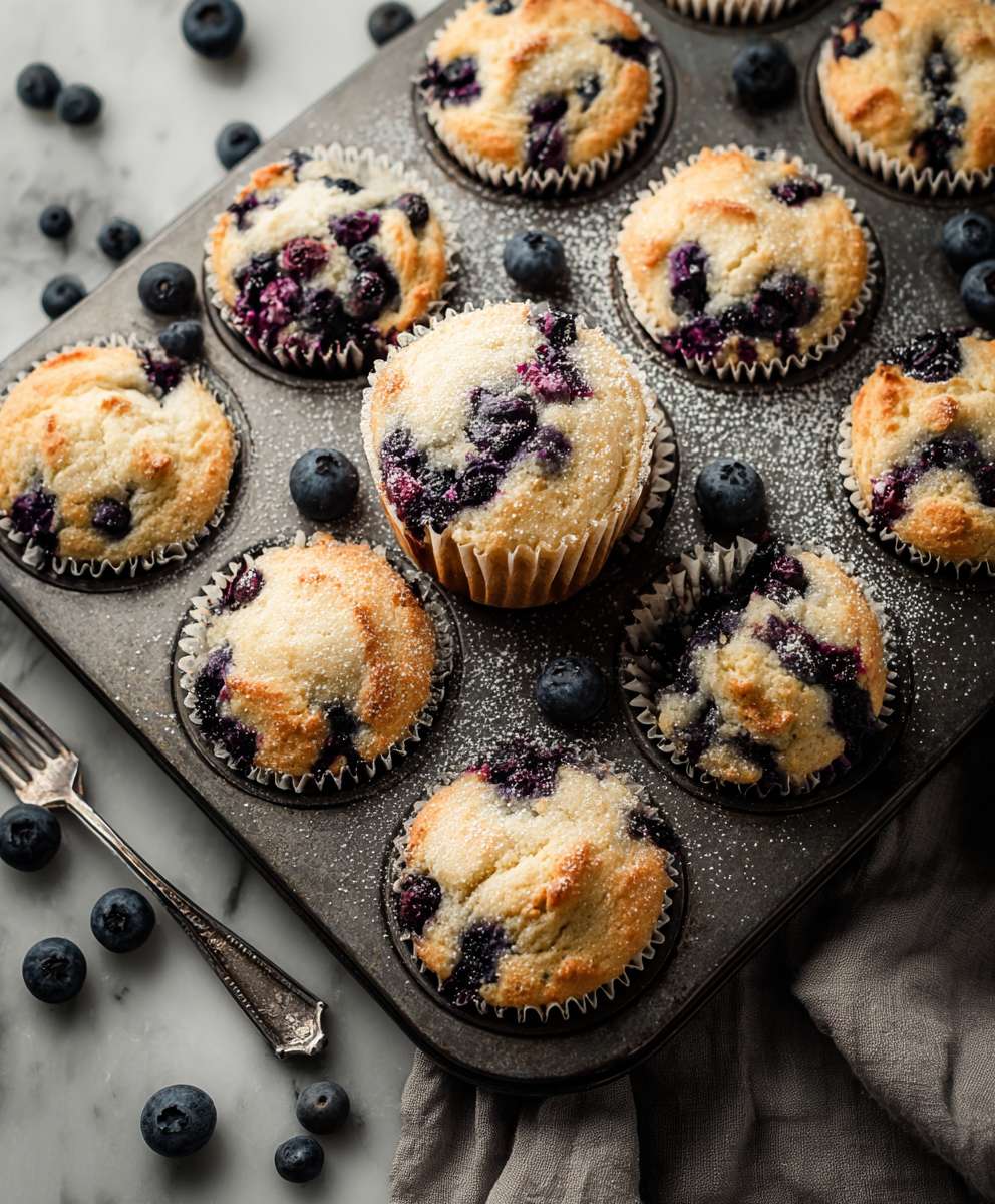 Blueberry protein muffins homemade
