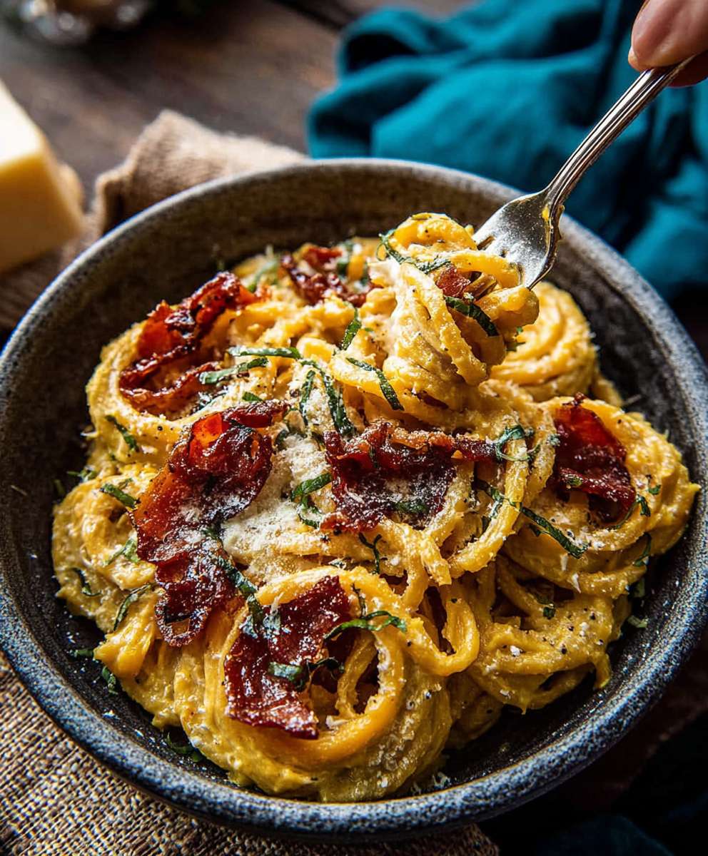 Butternut Squash Pasta with Garlic