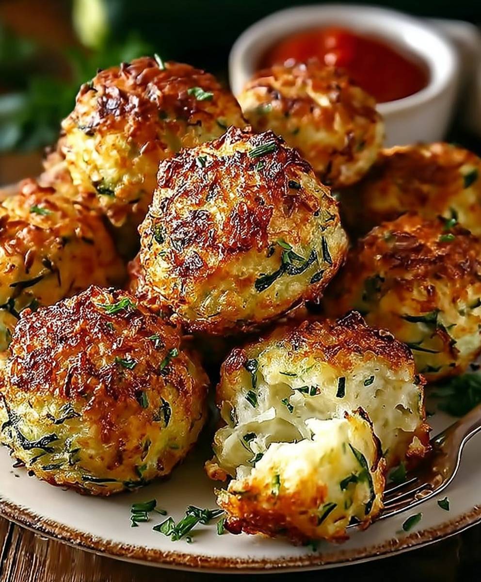 Crispy Zucchini Garlic Bites
