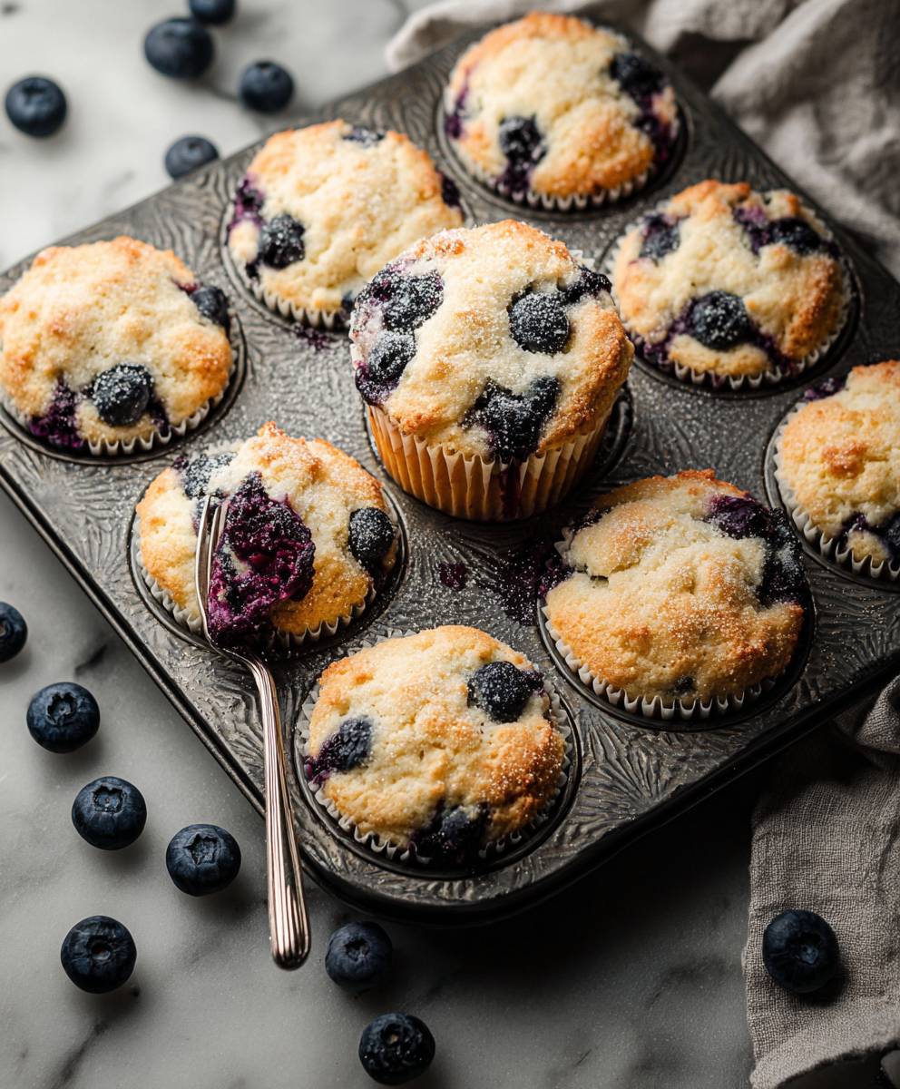 Blueberry protein muffins homemade