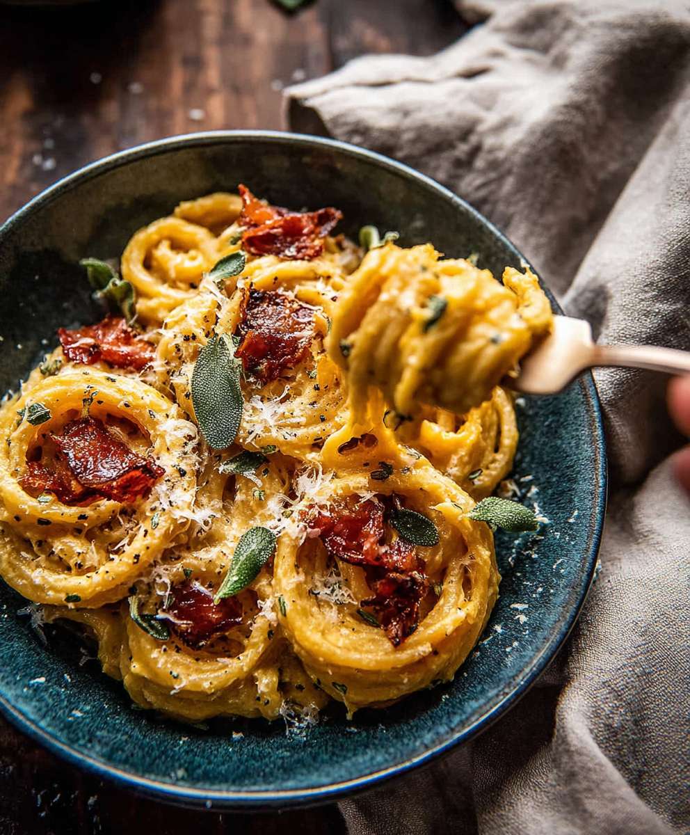 Butternut Squash Pasta with Garlic