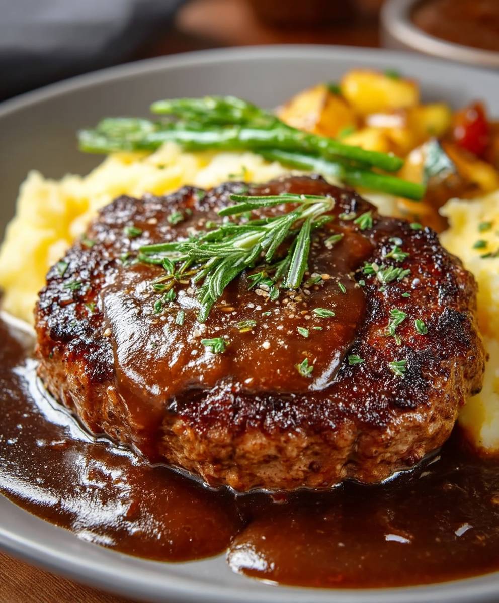 Hamburger Steak with Gravy