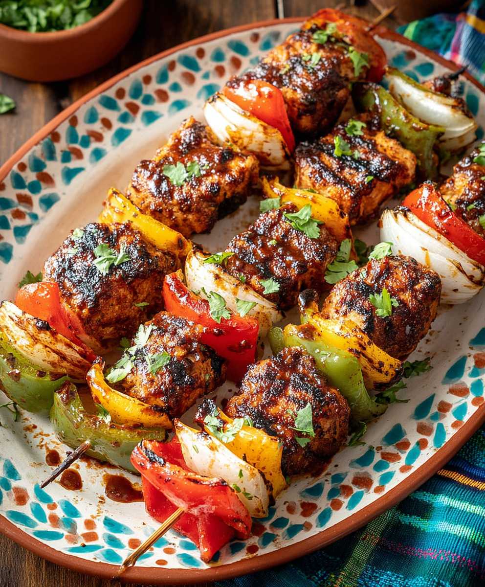Mexican Barbecue Chicken Skewers